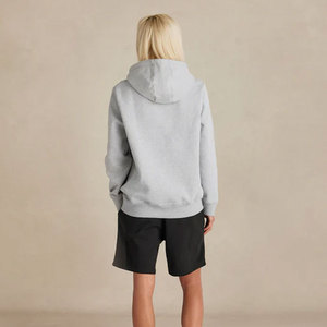 Pull-over à cordon gris personnalisé Terry Heavy Weight Hoody Outwear Casual Winter Antipilling Regular Adult Hoodies - Product Image 4