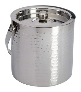Cubo de Hielo de Doble Pared Aislado de Latón y Acero Inoxidable con Tapa para Mantener el Hielo Congelado, para Uso en Campamentos - Product Image 5