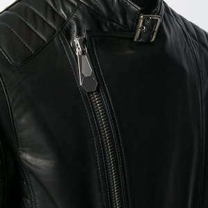 Veste en cuir de vachette de mouton véritable pour hommes Logo personnalisé Qualité supérieure Vêtements d'extérieur à la mode 2025 - Product Image 4