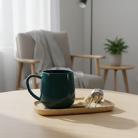 Ensemble de tasses à café en céramique de porcelaine émaillée de qualité supérieure 3460429Set-0.4, grandes tasses à latte, style nordique, infuseur à thé