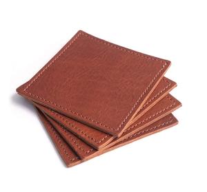 Sous-verres en cuir 100 % faits à la main, qualité supérieure, style classique, pour la maison et les fêtes, prix d'usine - Product Image 1