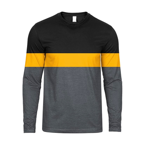 Camiseta de Manga Larga con Logotipo Personalizado, 100% Algodón, para Hombre, Manga Regular, Ecológica y Transpirable - Product Image 1