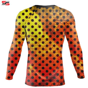 Sublimación Impreso Spandex Bjj Quick Dry Hombres Camisa de compresión Top Manga larga Deportes Baselayer Running Dry Rash Guard - Product Image 2