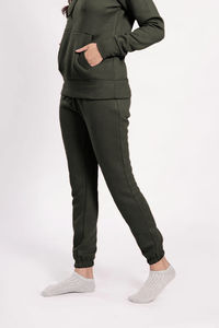 กางเกงวอร์มผู้ชายทรงปกติ สีเทา เอวกลาง ขากว้าง ทรงจ็อกเกอร์ เอวยางยืด ใส่สบาย ไม่ยับ ระบายอากาศได้ดี เหมาะสำหรับฤดูหนาว - Product Image 4