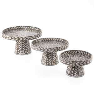 Soporte de pastel Ramadan Eid hecho a mano con incrustaciones de concha de Capiz hermosa bandeja para servir postres para dátiles dulces Chocolate o exhibición de regalo - Product Image 6