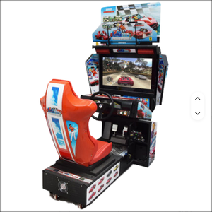 Populaire simulateur de course vidéo d'arcade dynamique haute définition de 32 pouces, en plastique, avec détection de mouvement, grand modèle à monnayeur, version anglaise, garantie 3 ans - Product Image 3