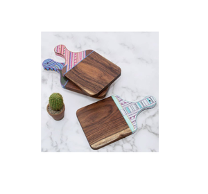 Planche à découper en bois émaillé imprimé, écologique, antibactérienne, couleur bambou naturel, passe au lave-vaisselle, design pour la vaisselle - Product Image 1