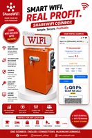 Distributeur automatique de WiFi Coin WiFi ShareWiFi, point d'accès sans fil avec système de gestion par application cloud