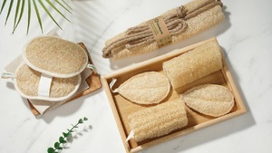 Wholesale Supply <b>Natural</b> Loofah Luffa Microfiber <b>Sponge</b> Eco-Friendly Comfortable Home Skincare Bath Brushes Scrubbers Scrubbers - Product Image 6