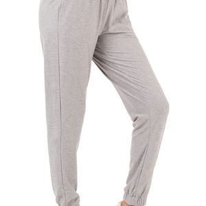 Pantalon de survêtement quatre saisons de haute qualité pour femmes taille élastique vêtements de travail pantalon décontracté avec cordon de serrage de Style plat avant - Product Image 4