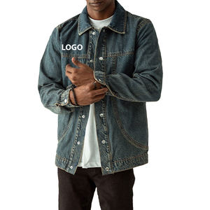 New Design <b>Men</b> Custom Size <b>Denim</b> <b>Jacket</b> Casual Style Fashionable Quick Dry Solid Color Jeans <b>Jacket</b> OEM Serviced <b>Jackets</b> <b>For</b> <b>Men</b> - Product Image 4
