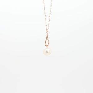 ขายดีสร้อยคอคริสตัลไข่มุกน้ำจืดและน้ำทะเลขนาด6-7มม. จี้ขนาดเล็กทันสมัยพร้อมกล่องและกระเป๋าเครื่องประดับ - Product Image 5