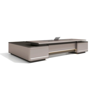 Modern Commercial Convertible L Shape Wooden Executive Office <b>Desk</b> Panel Top <b>Extendable</b> Eco Friendly Corner Computer Workstation - Product Image 6