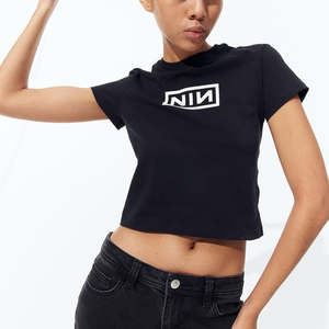 Camiseta personalizada con hombros caídos para mujer, ropa de calle, vestido de algodón, camisetas lisas para mujer, Camiseta larga holgada de gran tamaño para mujer - Product Image 4