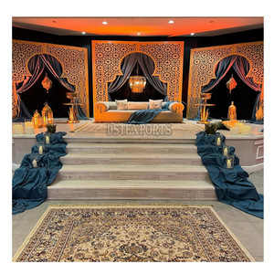 Décor de mariage musulman, panneaux de fond Mehraab, cadres de fond de mariage pakistanais personnalisés, arches en métal découpées au laser, lieu en Australie - Product Image 5