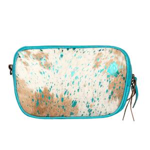 Handmade Bohemian Style Ladies Genuine Vintage Western Fashion Zip Single <b>Tassel</b> Turquoise Cowhide Shoulder <b>Bag</b> High Quality All - Product Image 1