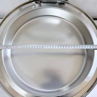 Pemanas Makanan Komersial Set Chafing Dish Buffet Bahan Stainless Steel Kapasitas 6L Pengontrol Suhu Manual Berbahan Bakar Alkohol untuk Katering