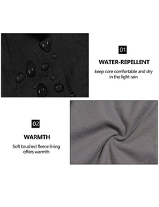 Chaqueta Softshell deportiva de invierno para hombre con cuello con capucha grueso, técnica Lisa transpirable, nueva condición de alta calidad - Product Image 6