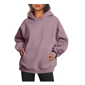 Sudadera de Manga Larga Holgada de Jersey Transpirable de Alta Calidad, con Logotipo Personalizado, Talla Grande para Mujer, Sudadera Maxi Lisa con Volantes - Product Image 6