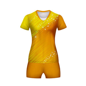 Lightweight Breathable Unisex <b>Volleyball</b> Uniform High Quality 100% Polyester Jersey and Shorts <b>Set</b> Low MOQ - Product Image 5
