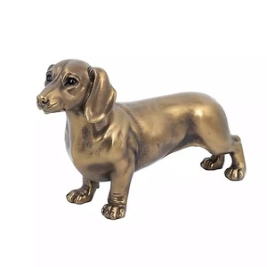 Great Quality In Reasonable Price New Gold Copper French Bulldog Figurine Living Room Ambiance And Adding Interior Design - Product Image 3