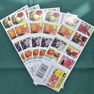 Vintage Floral Usa usado franqueo correo <span class=keywords><strong>sello</strong></span> pegatinas Postal para siempre sellos postales recompensa pegatina regalo recuerdo coleccionar - Product Image 5