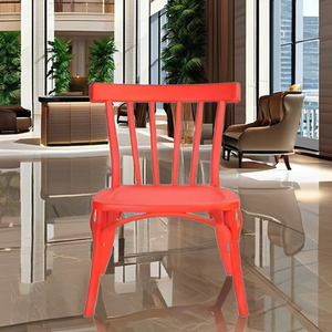 Silla de plástico Windsor roja para niños, asiento de comedor y fiesta plegable para niños, para eventos escolares, bodas y banquetes - Product Image 2