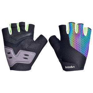 Gants de vélo demi-doigts, anti-chocs, respirants, pour homme et femme, fabrication de qualité supérieure au Pakistan. - Product Image 1