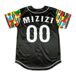 Maillot de baseball personnalisé à impression numérique pour homme, respirant, en Spandex/Coton, uniforme brodé, vierge, pour softball, 220g - Product Image 2