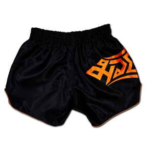 Pantalones cortos de Muay Thai de Kick Boxing personalizados OEM para hombres, diseño de sublimación con características de desgaste de artes marciales - Product Image 3