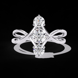 0.65 กะรัต แหวนเพชรทรงกลมเจียระไนแบบบริลเลียนท์ สี E เพชรเม็ดเดี่ยวสำหรับหมั้น ทองคำขาว 14K น้ำหนัก 4.60 กรัม รับรองโดย IGI ขัดเงาอย่างดี - Product Image 1