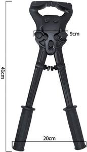 Coupe-ongles et coupe-cribillons vétérinaires robustes en alliage d'aluminium réutilisable pour l'élimination des taches sur les pattes des moutons, des chèvres et des chevaux - Product Image 1