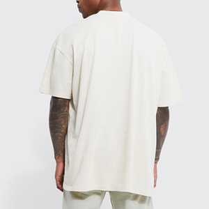 2025 nouveaux t-shirts pour hommes arrivés poids lourd col rond maillot épais surdimensionné épaule tombante manches courtes haute qualité Boxy homme t-shirt - Product Image 3