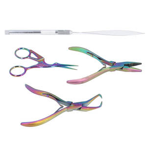 Kit de herramientas profesionales para extensiones de cabello, precios al por mayor hechos en fábrica, logotipo personalizado, alicates profesionales para extensiones de cabello, Kit de herramientas - Product Image 6