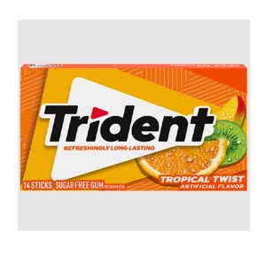 High demand product Tridentt Tropical Twist Gum wholesale distribution fresh fruity chewing gum ideal for supermarkets retail - Product Image 2