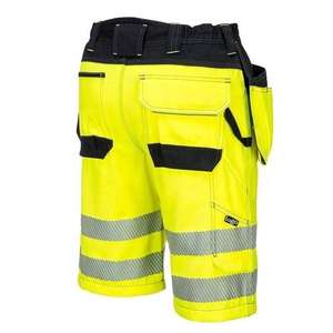 Hot Selling Solid Quick Dry Hi Vis Reflective <b>Work</b> <b>Shorts</b> Safety Cargo <b>Shorts</b> for <b>Men</b> in Factory Prices - Product Image 3