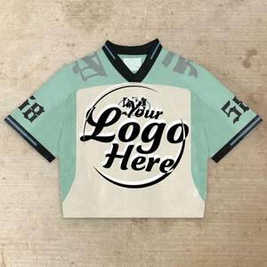 Custom Cropped American Football Jersey | Performance <b>Mesh</b> <b>Women</b> Football Shirt - Product Image 5