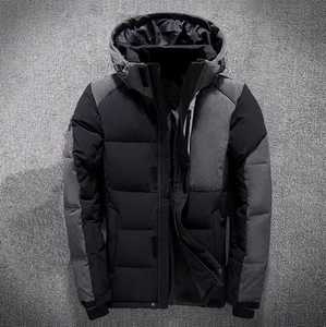 El mejor abrigo de invierno personalizado para hombre, chaqueta de pato acolchada a la moda, capucha, impermeable, a prueba de viento, de lona de gran tamaño, informal - Product Image 1