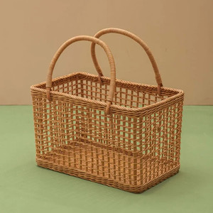 Nouveau modèle meilleure vente petit mode rotin poignée ronde sac femmes Style Vintage femme-pays Style fête sac été mode - Product Image 2