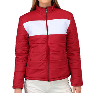 Nouveauté Veste matelassée en tissu pour femmes populaire vente en gros de veste matelassée respirante avec service OEM bon marché - Product Image 1