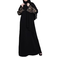 Thobe / Thawb vêtements islamiques modestes de haute qualité longue robe de prière plaine Abaya femmes robe musulmane Hijab à capuche Abaya