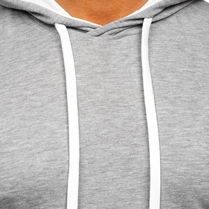 เสื้อยืดคอกลมทรงสลิมฟิตสำหรับผู้ชาย ผ้าเจอร์ซีย์ริงเกอร์ 220 กรัม พร้อมโลโก้ด้านหน้า สำหรับสตรีทแวร์ สีพื้นและลายย้อมแบบเรียบ - Product Image 6