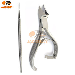 Coupe-ongles professionnel en acier inoxydable robuste forme de lune coupe-ongles incarnés ensemble de pédicure manucure ongles épais - Product Image 2