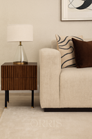 Mesita de Noche de Madera Maciza Simple y Moderna con Dos Cajones para Uso Junto a la Cama y el Sofá