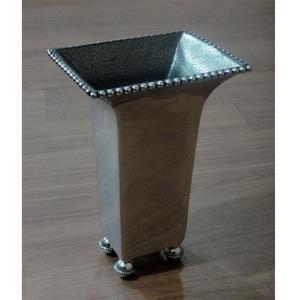 Sqyare <b>tall</b> Metal Vase for Stylish Home Decor Trending Premium Quality Flower Holders Perfect Centerpieces Modern doted design - Product Image 1