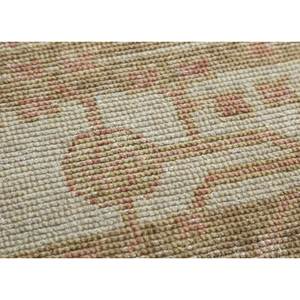 พรมขนสัตว์ถักมือ Erbe สีเบจ-น้ำตาล ลายเหรียญสี่เหลี่ยมผืนผ้า ทำด้วยมือสำหรับห้องนั่งเล่น ห้องโถง รุ่นใหม่ GS-1017 พรมโพลีเอสเตอร์ - Product Image 3