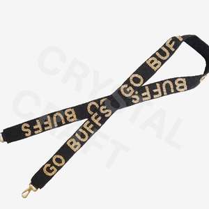 Customized White Gold Seed Bead Bag Straps Beaded <b>Purse</b> Strap Design for Fashion <b>Accessories</b> - Product Image 1