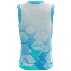 Ventes directes d'usine Maillot de basket-ball Couleurs personnalisées Logo prix raisonnable Design sans manches Maillot de basket-ball unisexe adulte - Product Image 4