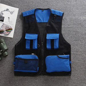 Chaleco transpirable de malla con múltiples bolsillos para exteriores para pesca, fotografía, viajes, senderismo, Camping, chaleco de carga para hombres - Product Image 5