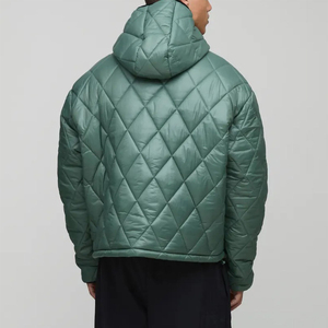 Chaqueta de invierno de lujo a prueba de viento y cálida para hombre, chaqueta acolchada brillante para exteriores, chaqueta gruesa con cremallera para hombre - Product Image 2